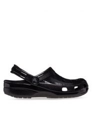 Crocs Klapki Classic High Shine Clog 209609 Czarny. Czarne klapki Crocs, bez wzorów, z tworzywa sztucznego, bez obcasa, bez zapięcia. Za 169.99 zł.