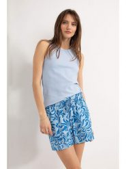 Josephine & Co Szorty "Djess" w kolorze niebieskim rozmiar: 40. Niebieskie szorty Josephine & Co, bez wzorów, z bawełny. Za 136.78 zł.