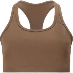 Damski tank top Athlecia Myolie. Brązowe biustonosze sportowe Athlecia, bez wzorów, z elastanu, na fitness i siłownię. Za 151.00 zł.
