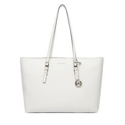 Torebka MICHAEL Michael Kors. Białe shopper bag MICHAEL Michael Kors, bez wzorów, bez dodatków. Za 1,049.00 zł.