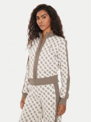 Guess Bluza Elea V4YQ01 KB212 Brązowy Regular Fit. Brązowe bluzy Guess, s, z aplikacjami, z syntetyku, bez kaptura. Za 429.99 zł.