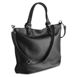 Skórzana torebka LOOK MADE WITH LOVE czarna 5553. Czarne torebki klasyczne Look made with Love, bez wzorów, z materiału, bez dodatków. Za 339.99 zł.