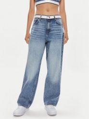 Hugo Jeansy Leni_2_B 50514723 Niebieski Loose Fit. Niebieskie jeansy Hugo, bez wzorów, z bawełny. Za 779.99 zł.