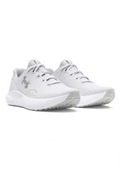 Buty sportowe dla kobiet UNDER ARMOUR UA CHARGED SURGE 4. Białe buty do biegania Under Armour, bez wzorów, z gumy, bez zapięcia, do biegania. Za 297.25 zł.