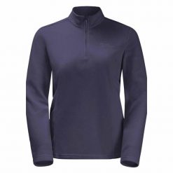 Bluza trekkingowa damska Jack Wolfskin Taunus Hz. Niebieskie bluzy Jack Wolfskin, bez wzorów, z puchu, bez kaptura, trekkingowe. Za 179.99 zł.