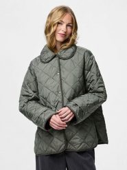 Pieces Kurtka pikowana "Pcemily" w kolorze zielonym rozmiar: XL. Zielone kurtki Pieces, xl, bez wzorów, bez kaptura. Za 135.17 zł.