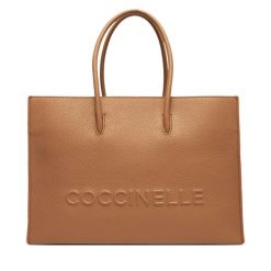 Torebka Coccinelle. Brązowe torebki klasyczne Coccinelle, bez wzorów, klasyczne, bez dodatków. Za 1,439.00 zł.