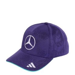 CZAPKA KIEROWCY MERCEDES-AMG PETRONAS FORMULA 1 TEAM VANDA BLOOM. Fioletowe czapki z daszkiem adidas, bez wzorów, z materiału, sportowe. Za 239.00 zł.