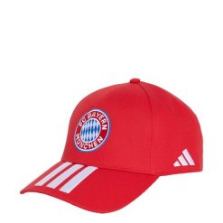 CZAPKA Z DASZKIEM FC BAYERN MONACHIUM. Białe czapki z daszkiem adidas, bez wzorów, z bawełny, klasyczne. Za 99.95 zł.