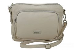 Listonoszka skórzana BARBERINI'S j. beżowa 990-10. Brązowe shopper bag Barberinis, bez wzorów, ze skóry, biznesowe, małe, bez dodatków. Za 239.99 zł.