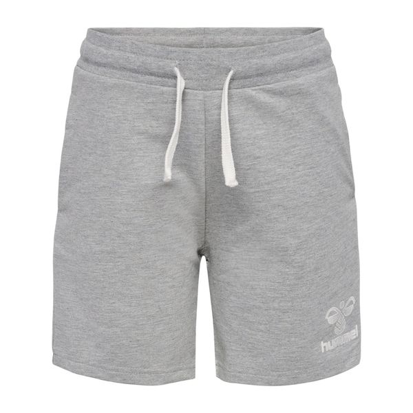 Szorty dla dzieci Hummel Proud. Szare szorty Hummel, bez wzorów, z bawełny, sportowe. Za 90.00 zł.