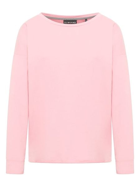 ELBSAND Bluza "Riane" w kolorze jasnoróżowym rozmiar: S. Różowe bluzy ELBSAND, s, bez wzorów, z bawełny, bez ramiączek, bez kaptura. Za 121.99 zł.