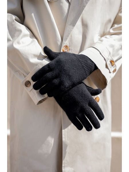 INKA BRAND Kaszmirowe rękawiczki w kolorze czarnym rozmiar: onesize. Czarne rękawiczki INKA BRAND, bez wzorów, z kaszmiru. Za 201.55 zł.