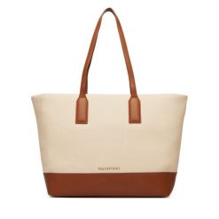 Torebka Valentino. Brązowe shopper bag Valentino, bez wzorów, bez dodatków. Za 609.99 zł.
