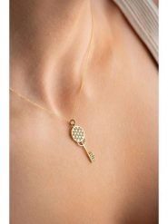 Heliophilia Pozłacany naszyjnik z zawieszką - dł. 42 cm rozmiar: onesize. Żółte naszyjniki Heliophilia, z materiału, pozłacane. Za 60.99 zł.