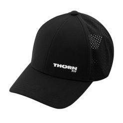 Czapka sportowa z daszkiem Thorn Fit Logo. Czarne czapki z daszkiem THORN FIT, bez wzorów, z elastanu, klasyczne. Za 83.90 zł.