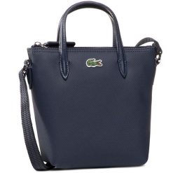 Torebka Lacoste. Niebieskie torebki klasyczne Lacoste, bez wzorów, klasyczne, bez dodatków. Za 319.99 zł.