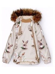 Molo Parka w kolorze beżowym rozmiar: 98. Brązowe płaszcze molo, bez wzorów, bez kaptura. Za 359.95 zł.