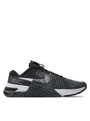 Nike Buty na siłownię Metcon 8 DO9327 001 Czarny. Czarne buty treningowe Nike, bez wzorów, z materiału, bez zapięcia, na fitness i siłownię. Za 499.99 zł.