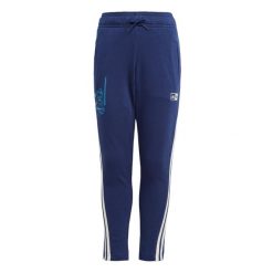 Spodnie dresowe adidas x Star Wars Young Jedi. Białe spodnie dresowe adidas, bez wzorów, z dresówki. W wyprzedaży za 146.75 zł.