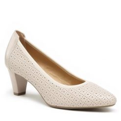 Czółenka Lasocki. Brązowe czółenka Lasocki, bez wzorów, bez obcasa, bez zapięcia. Za 269.99 zł.
