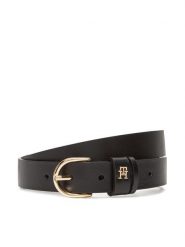 Tommy Hilfiger Pasek Damski Essential Effortless 2.5 Go AW0AW16836 Czarny. Czarne paski Tommy Hilfiger, bez wzorów, ze skóry. Za 219.99 zł.
