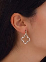 Luja Bijoux Pozłacane kolczyki-wkrętki z cyrkoniami rozmiar: onesize. Żółte kolczyki Luja Bijoux, z cyrkonią, pozłacane. Za 61.46 zł.