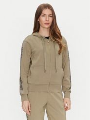 Guess Bluza W5RQ03 KBYE2 Zielony Regular Fit. Zielone bluzy Guess, s, z aplikacjami, z syntetyku, bez kaptura. Za 279.99 zł.