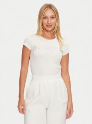 Guess T-Shirt V4BI16 KCIV1 Écru Regular Fit. T-shirty Guess, xl, z aplikacjami, z bawełny, bez kołnierzyka, bez ramiączek. Za 195.00 zł.