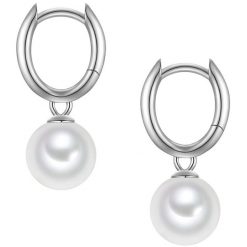 Rafaela Donata Kolczyki z Srebra Sterling w srebrze z perla muszlowa 1 ct Damski. Białe kolczyki Rafaela Donata, z perłą, srebrne. Za 209.99 zł.