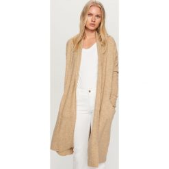 Kardigan z kieszeniami - Beżowy. Swetry marki INESIS. Za 139.99 zł.