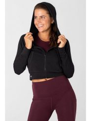 Super.natural Bluza "Liquid Flow" w kolorze czarnym rozmiar: XL. Czarne bluzy super.natural, xl, bez wzorów, z wełny, bez kaptura. Za 252.99 zł.