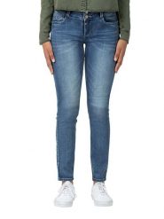 Timezone Dżinsy "Enya" - Slim fit - w kolorze niebieskim rozmiar: W30/L32. Niebieskie jeansy Timezone, l, bez wzorów, klasyczne. Za 201.55 zł.