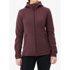 Bluza z kapturem damska Vaude Idris Fleece Hoody. Czerwone bluzy z kapturem Vaude, bez wzorów, z kapturem, trekkingowe. Za 346.49 zł.