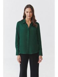 TATUUM Koszula "Nikali" w kolorze zielonym rozmiar: 38. Zielone koszule Tatuum, bez wzorów, z wiskozy, bez kołnierzyka, bez ramiączek. Za 118.01 zł.