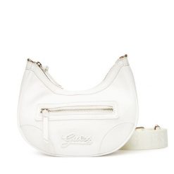 Torebka Guess. Białe listonoszki Guess, z aplikacjami, bez dodatków. Za 219.99 zł.