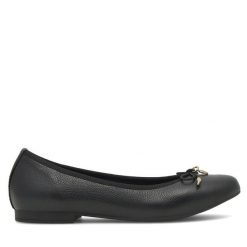 Baleriny Lasocki. Czarne baleriny Lasocki, bez wzorów, bez obcasa, bez zapięcia. Za 149.99 zł.