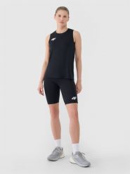 4F Legginsy kolarki treningowe damskie - czarne XXS. Czarne legginsy 4f, bez wzorów, z dzianiny, sportowe. Za 109.99 zł.