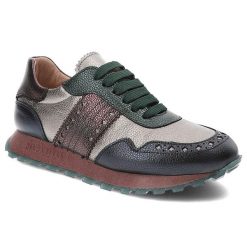 Szare Sneakersy Hispanitas Półbuty Sportowe Premium. Szare półbuty wsuwane Hispanitas, bez wzorów, ze skóry, sportowe, bez obcasa. Za 639.00 zł.