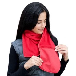 Szalik Z Zamkiem Błyskawicznym Polartherm. Czerwone szaliki i kominy RESULT WINTER ESSENTIALS, bez wzorów, z materiału. Za 50.99 zł.