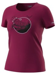DYNAFIT Koszulka funkcyjna "Artist Series" w kolorze fioletowym rozmiar: M. Różowe t-shirty sportowe Dynafit, m, bez wzorów, z bawełny, bez ramiączek, outdoorowe. Za 119.12 zł.