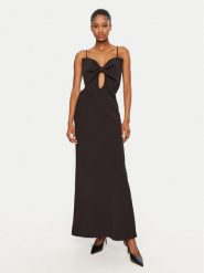 BARDOT Sukienka wieczorowa Paula 59621DB Czarny Regular Fit. Czarne sukienki Bardot, m, bez wzorów, z syntetyku, wizytowe, bez kołnierzyka, bez ramiączek. Za 719.99 zł.