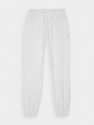 4F Spodnie dresowe joggery damskie - szare XL. Szare spodnie dresowe 4f, bez wzorów, z bawełny, sportowe. Za 129.99 zł.