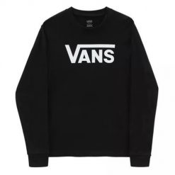Bluza Vans Flying V Classic Long Sleeve T-shirt, Czarny. Czarne bluzy bez kaptura Vans, xl, bez wzorów, bez kaptura. Za 256.00 zł.