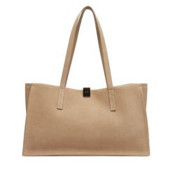 Torebka Calvin Klein. Brązowe torebki klasyczne Calvin Klein, bez wzorów, klasyczne, bez dodatków. Za 589.99 zł.