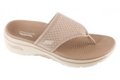 Japonki damskie, Go Walk Arch Fit 2.0 Sandal - Carrie. Brązowe japonki Skechers, bez wzorów, z materiału, sportowe. Za 249.99 zł.