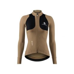 Kurtka damska Etxeondo Teknika Gore-Tex WindStopper. Brązowe kurtki do biegania ETXEONDO, bez wzorów, z gore-texu, bez kaptura, rowerowe, gore-tex. Za 886.65 zł.