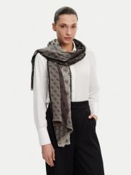 Guess Chusta AW5312 VIS03 Czarny. Czarne chusty Guess, z aplikacjami, z materiału. Za 259.99 zł.