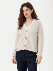 Marc O'Polo Kardigan B01605961069 Beżowy Regular Fit. Brązowe swetry Marc O'Polo, s, bez wzorów, z bawełny, bez ramiączek. Za 429.99 zł.