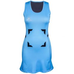 Damski jersey Gilbert Synergie. Niebieskie sukienki GILBERT, xs, bez wzorów, z jersey, sportowe, bez kołnierzyka, bez ramiączek, sportowe. Za 261.00 zł.